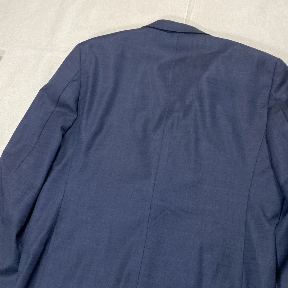 Joseph Abboud Blazer Mens 42L Blue Mazzotto Super 120s Wool Jacket Slim Fit